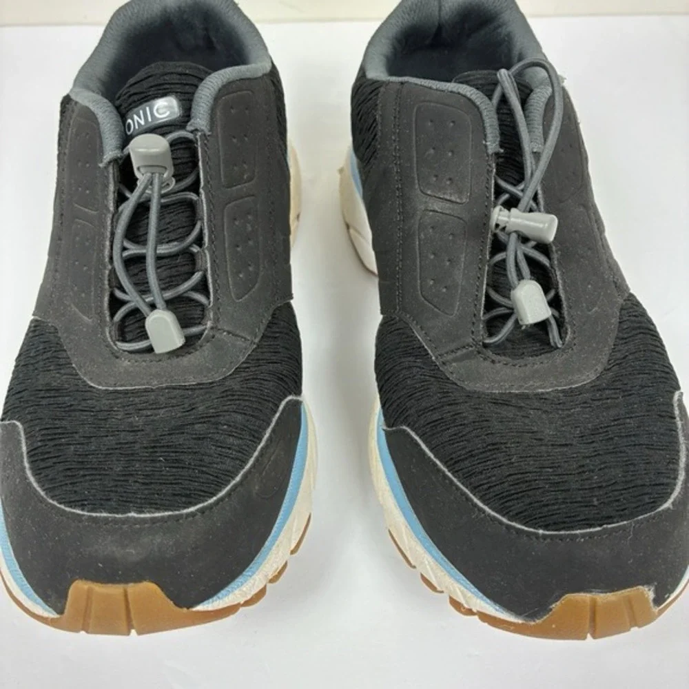 Vionic Women's Active Deon Sneaker Sz 7 Black Walking Running Comfort Orthopedic